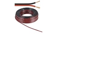 Goobay 15100, Oksygenfritt kobber, 25 m, Sort, Rød