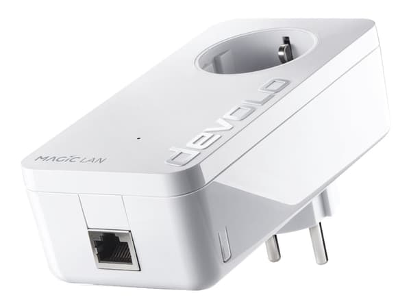 devolo Magic 2 LAN - Starter Kit - bro - - 1GbE, HomeGrid - veggpluggbar (en pakke 2) Hvit