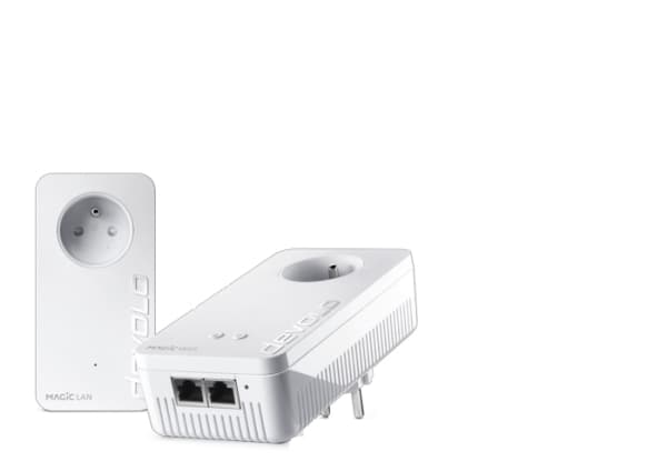 Devolo Magic 2 WiFi next Starter Kit, 1200 Mbit/s, Type F, Gigabit Ethernet, 10,100,1000 Mbit/s, Multi User MIMO, Hvit Hvit