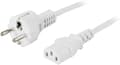 Miniatyrbillede 1 af 4: Earthed device cable, straight CEE 7/7 to straight IEC 60320