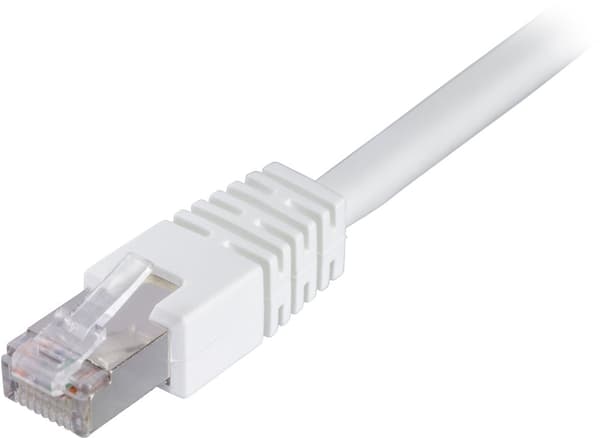 F/UTP Cat6 patch cable, LSZH, 30m, white