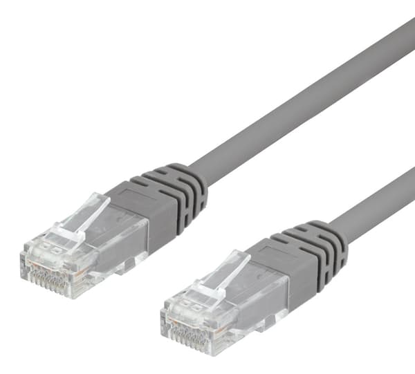 U/UTP Cat6 patch cable 30m 250MHz Deltacertified LSZH grey