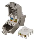 Miniatyrbilde 2 av 4: FTP Cat6a keystone connector, shielded, 22-26 AWG, Tool-free