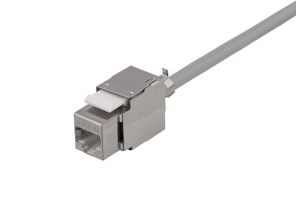 Cat6 shielded Keystone jack LSA/110 termination plastic 180
