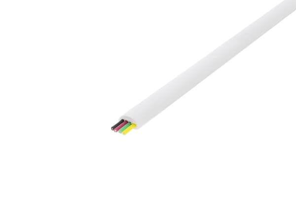 Modular cable, 6P, reel, 100m, white