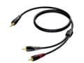 Miniatyrbilde 3 av 5: Procab Classic Series CLA711 - Lydkabel - mini-phone stereo 3.5 mm hann til RCA x 2 hann - 5 m