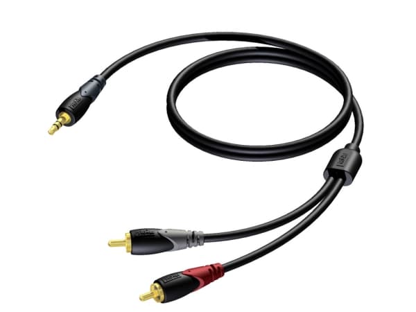 Procab Classic Series CLA711 - Lydkabel - mini-phone stereo 3.5 mm hann til RCA x 2 hann - 5 m