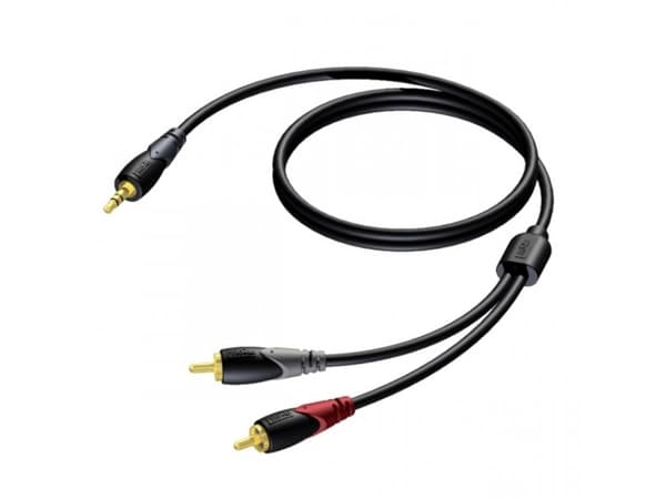 Procab Classic Series CLA711 - Lydkabel - mini-phone stereo 3.5 mm hann til RCA x 2 hann - 5 m