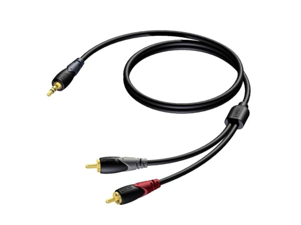 Procab Classic Series CLA711 - Lydkabel - mini-phone stereo 3.5 mm hann til RCA x 2 hann - 5 m