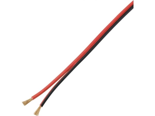 Conrad TC-9202508, PVC, 100 m, Sort, Rød