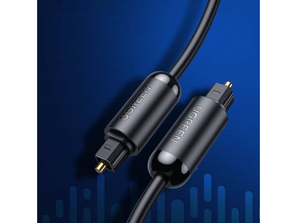 Ugreen 70891, TOSLINK, Hankjønn, TOSLINK, Hankjønn, 1,5 m, Grå