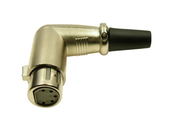 Cliff FC60955N XLR-liitin Napaisuus: 5 Kultainen, musta 1 kpl