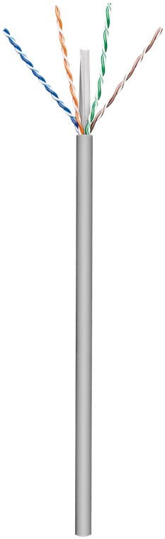CAT 6 nettverkskabel, U/UTP, grå