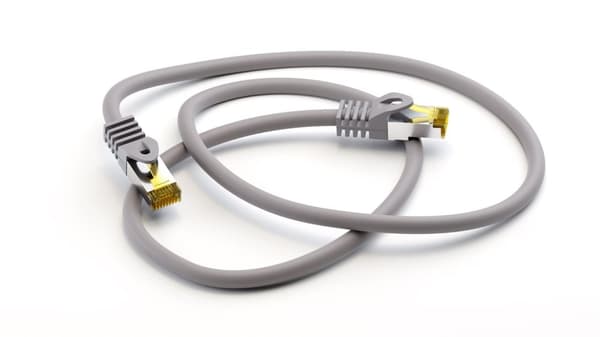 RJ45 netværkskabel S/FTP (PiMF), 500 MHz, med CAT 7 råkabel, grå, 10 m