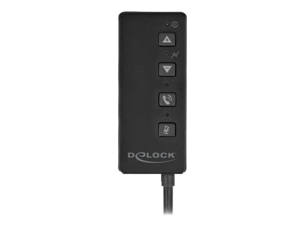 Delock - Ljudkort - 16-bitars - 48 kHz - 100 dB SNR (förhållande signal-brus) - stereo - USB 2.0