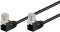 Pikkukuva 1 / 5: CAT 5e patchable 2x 90° kulmassa, U/UTP, musta