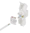 Miniatyrbild 3 av 5: UTP Cat6a Keystone connector unshield 28AWG slim "Toolfree"