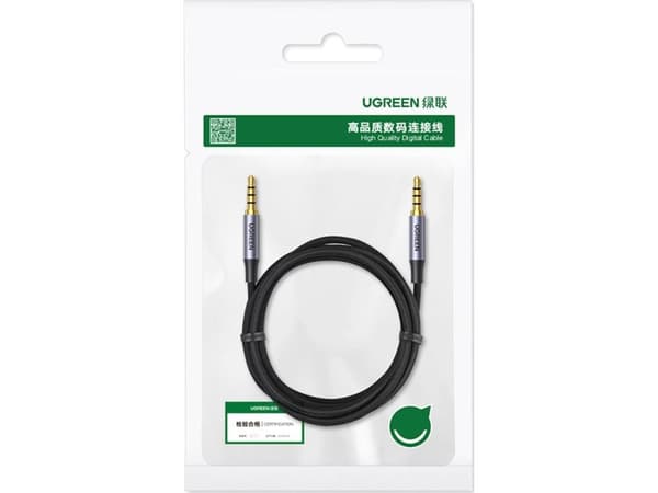 Ugreen Jack 3,5 mm - Jack 3,5 mm kabel 3 m svart (UGR1186BLK)