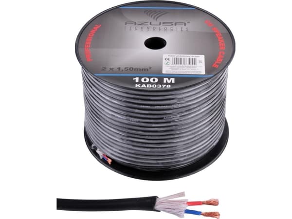 Azusa högtalarkabel AZUSA rund kabel 1,5 mm + bomull