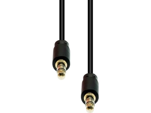 Kabel ProXtend Mini-Jack 3-Pin Slim Cable M-M Black 2M