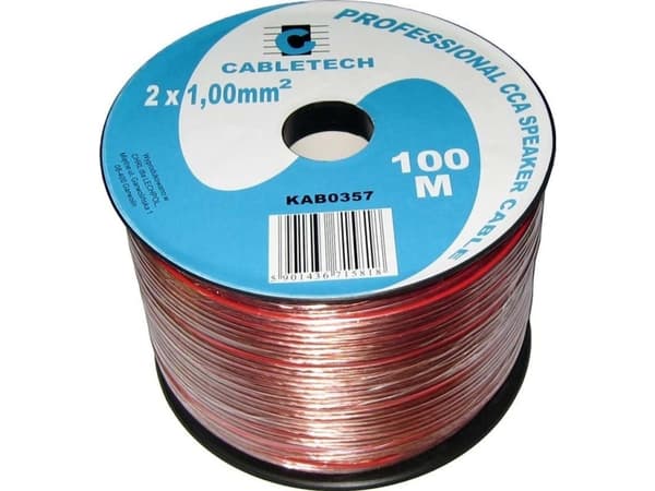 Cabletech CCA 1,0 mm høyttalerkabel