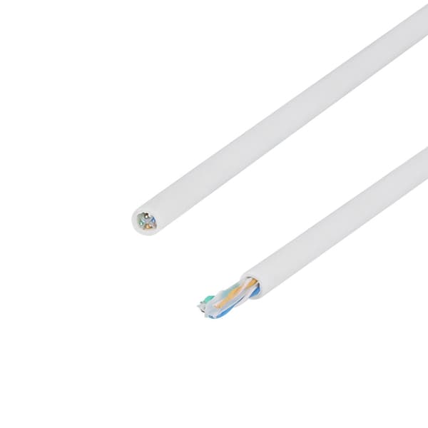 U/UTP Cat6a installation cable slim 28AWG 100m LSZH white