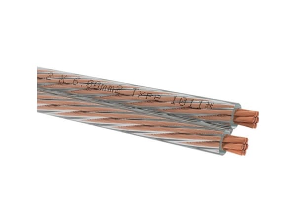 Oehlbach D1C312 Højtalerkabel 2 x 6 mm² Transparent 1 stk