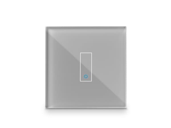 Iotty Smart Switch Frontplate med én knapp - Lag din egen Smart Switch - Grå