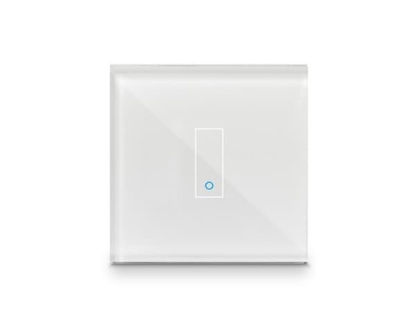 Dedra Iotty Smart Switch single button faceplate - Design your own smart switch - White