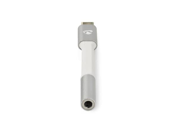 Nedis - USB-C til hovedtelefon jackstikadapter - USB-C han til stereo mini-jackstik hun - 8 cm - aluminium