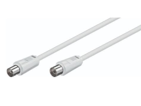 MicroConnect - Antenneforlengelseskabel - 50 cm - 5 mm - dobbeltskjermet koaksial - hvit