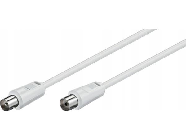 MicroConnect - Antenneforlengelseskabel - 50 cm - 5 mm - dobbeltskjermet koaksial - hvit