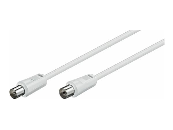 MicroConnect - Antenneforlengelseskabel - 50 cm - 5 mm - dobbeltskjermet koaksial - hvit