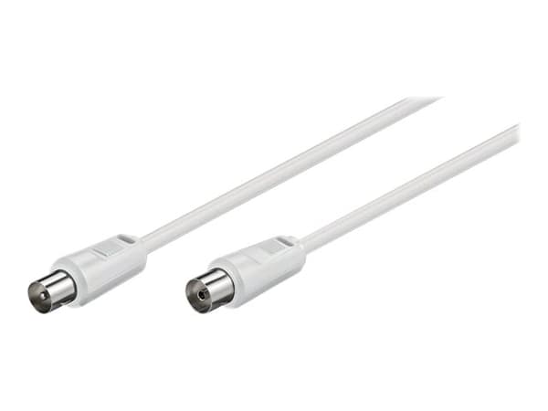 MicroConnect - Antenneforlengelseskabel - 50 cm - 5 mm - dobbeltskjermet koaksial - hvit