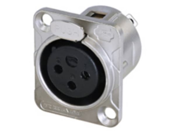 Rean RC3FDL-B XLR-kontakt Anslutning, infälld Polantal: 3 1 st