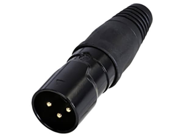 Rean AV RCX3M-Z-002-1 XLR-stik Stik, lige Poltal: 3 1 stk
