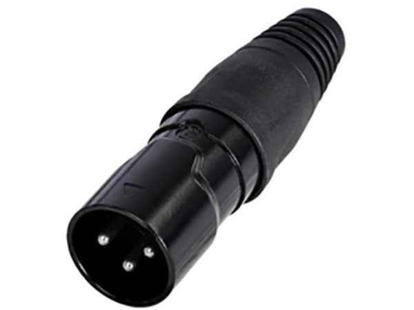 Rean AV RCX3M-Z-001-1 XLR-stik Stik, lige Poltal: 3 1 stk