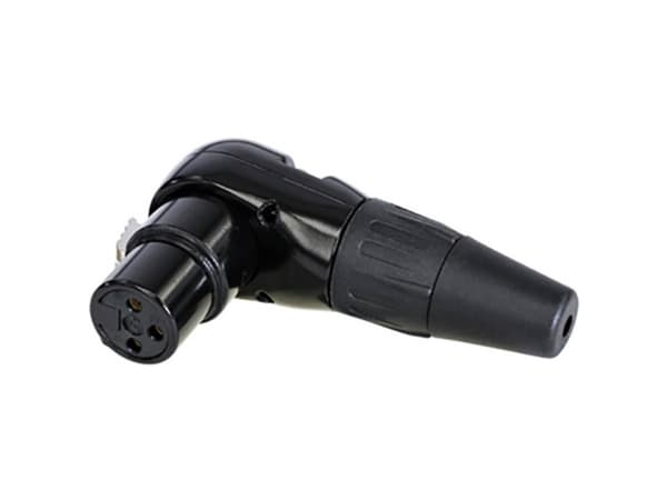 Rean RC3FR-B XLR-kontakt Koppling, vinklad Antal poler: 3 1 st