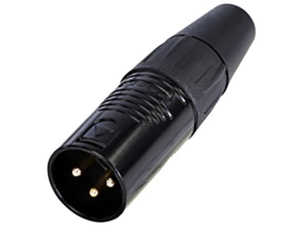 Rean AV RC3M-B XLR-stik Stik, lige Poltal: 3 1 stk