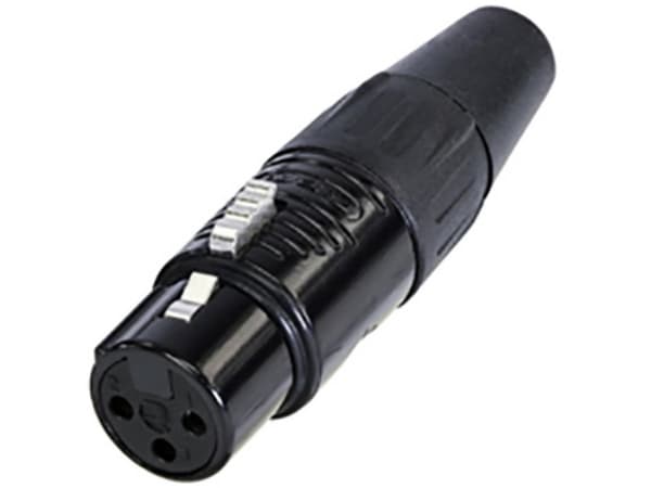Rean RC3F-B XLR-liitin Liitäntä, suora Napojen lukumäärä: 3 1 kpl 1 kpl