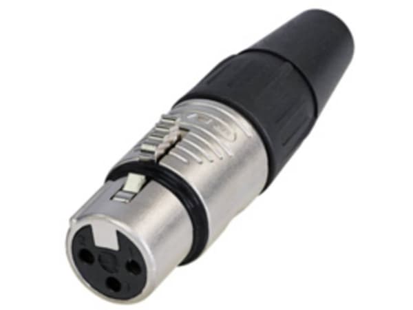 Rean RC3F-B XLR-liitin Liitäntä, suora Napojen lukumäärä: 3 1 kpl 1 kpl