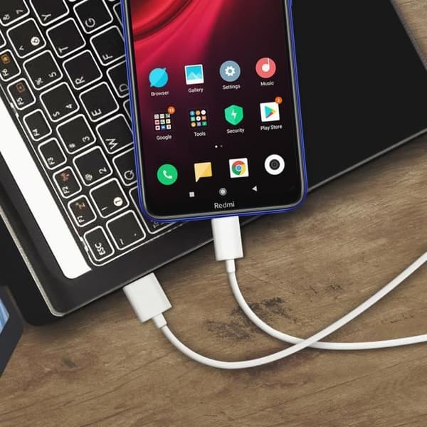 USB-kabel - XIAOMI - Laddning och synkronisering - Vit - 1,2m