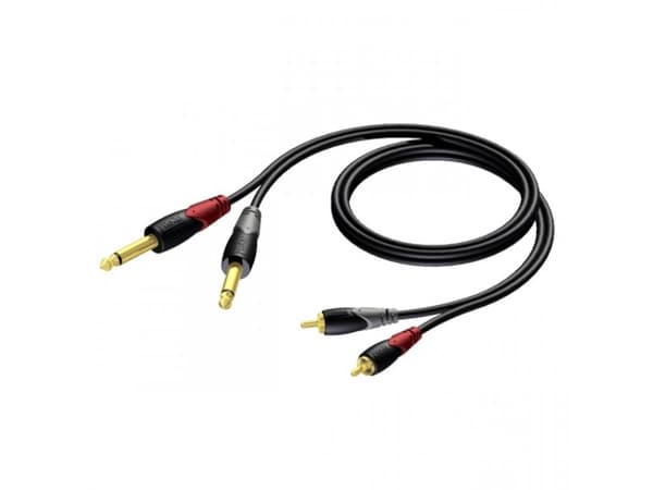 Procab Classic Series CLA631 - Lydkabel - RCA hann til monojakk hann - 5 m