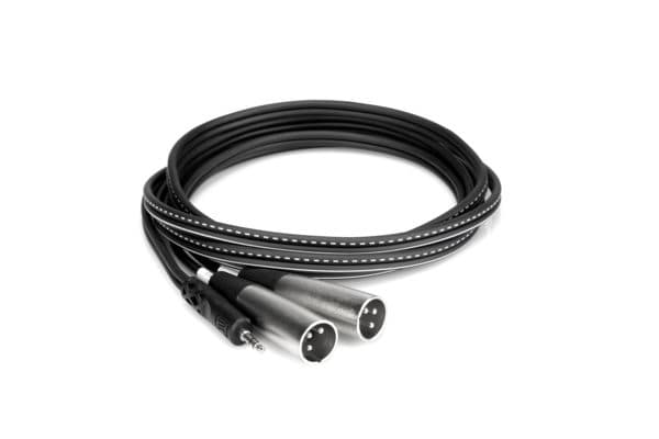Hosa Technology CYX-402M, 3.5mm TRS, Hankjønn, 2 x XLR (3-pin), Hankjønn, 2 m, Sort