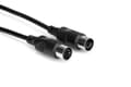 Miniatyrbilde 3 av 5: Hosa Technology MID-301BK, DIN (5-pin), Hankjønn, DIN (5-pin), Hankjønn, 0,3 m, Sort