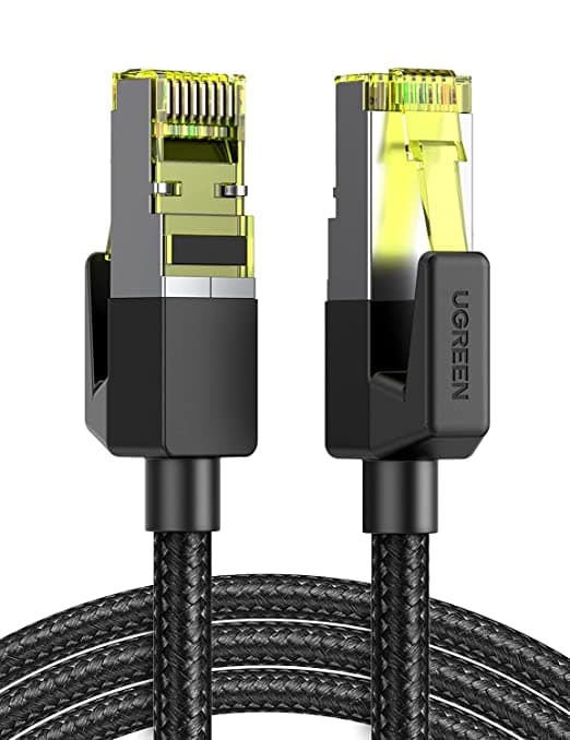 UGREEN Cat7 RJ45 Ethernet Kabel Nylon 10Gbps 600MHz FTP (2m)
