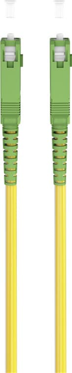 Fiberoptisk kabel (FTTH), Singlemode (OS2) Gul, Gul (Simplex), 0,5 m