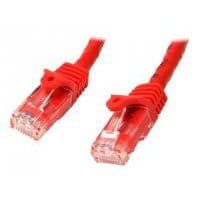 STARTECH 15m Hookless Cat6 Gigabit UTP nätverkskabel - M / M - Röd