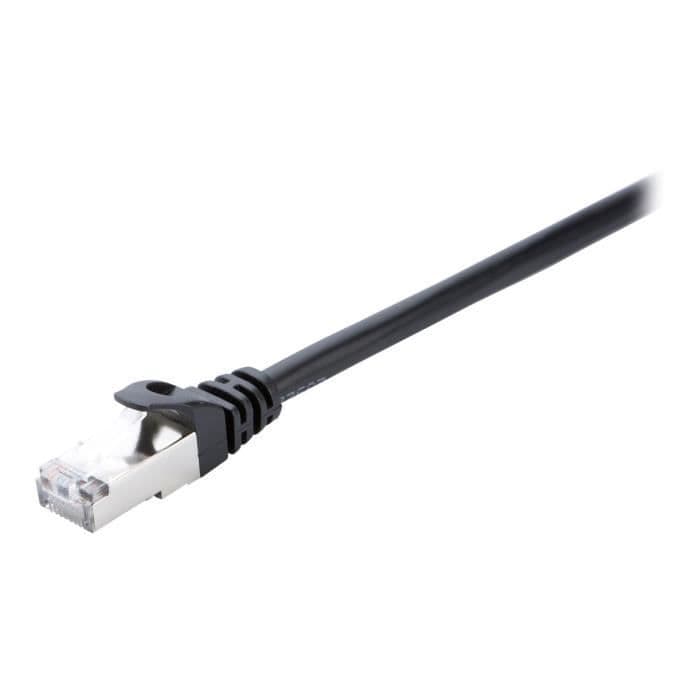 V7 Nätverkskabel V7CAT6STP-03M-BLK-1E - 3 m Kategori 6 - För modem, router, hubb, panel, väggplatta, PC