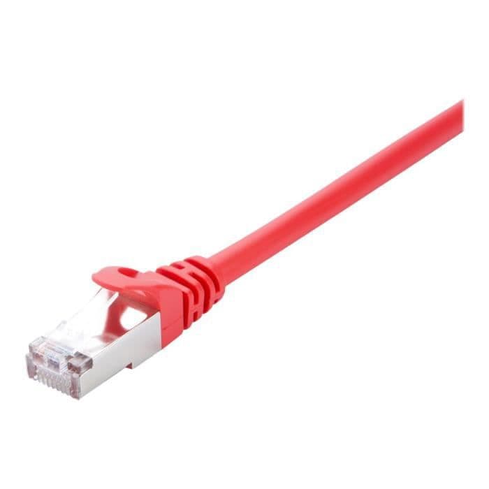 V7 Nätverkskabel V7CAT6STP-10M-RED-1E - 10 m Kategori 6 - För modem, router, hubb, panel, väggplatta, PC